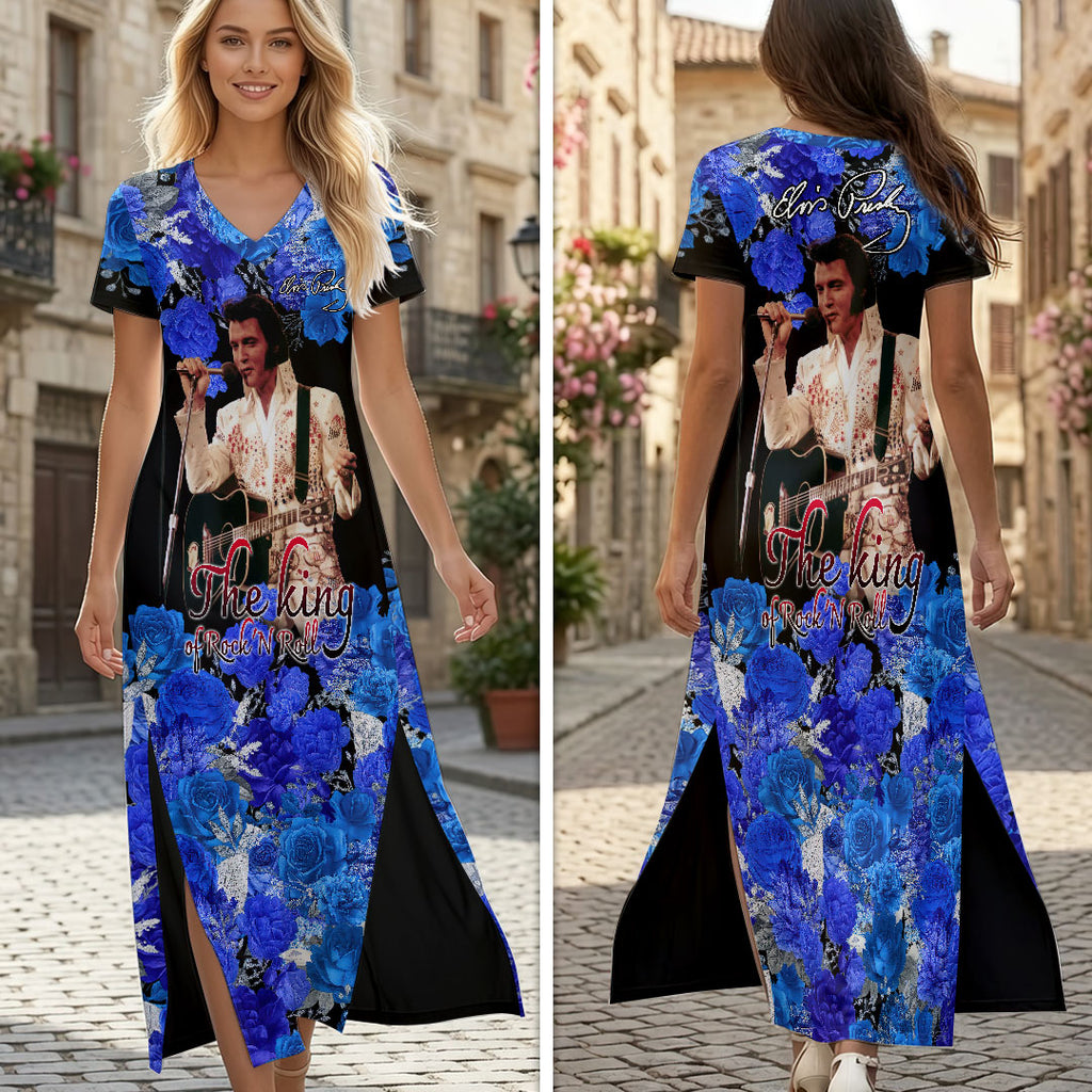 Elvis Presley Short Sleeve Maxi Dress – HOATT19418