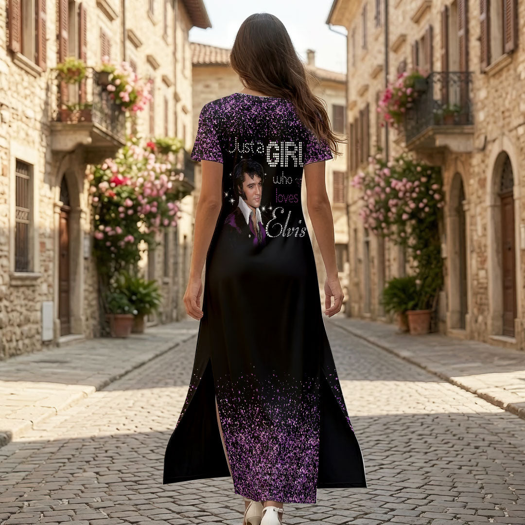 Elvis Presley Short Sleeve Maxi Dress – HOATT19420