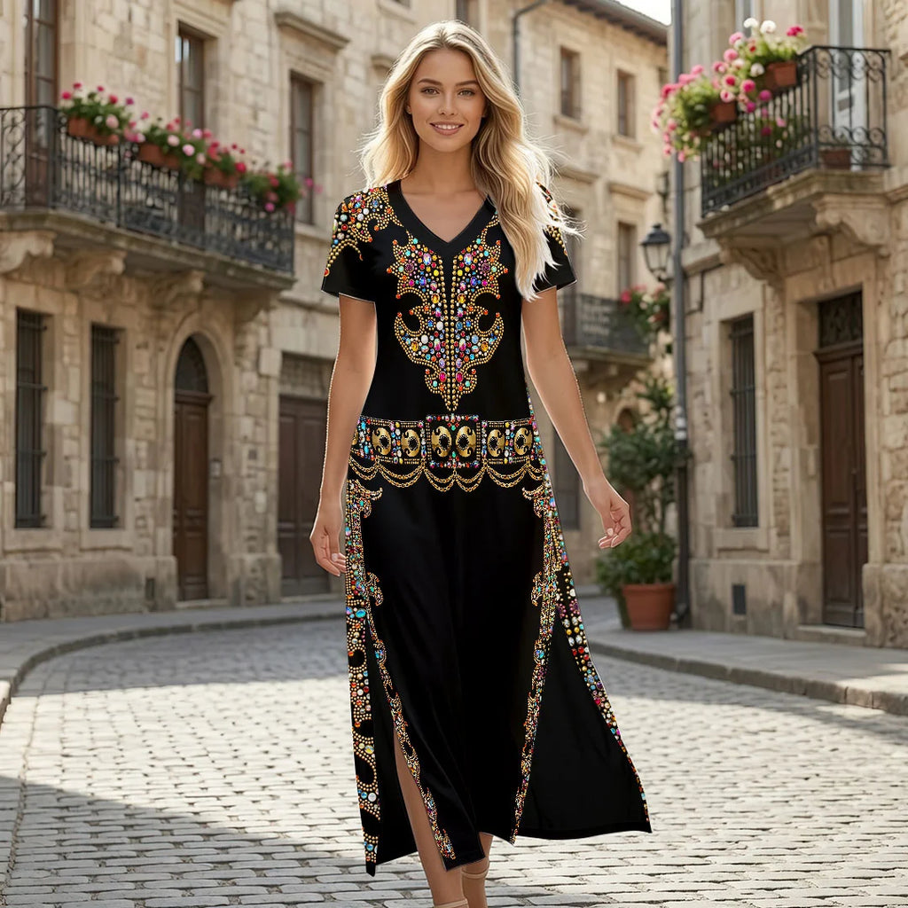 Elvis Presley Short Sleeve Maxi Dress – HOATT20917