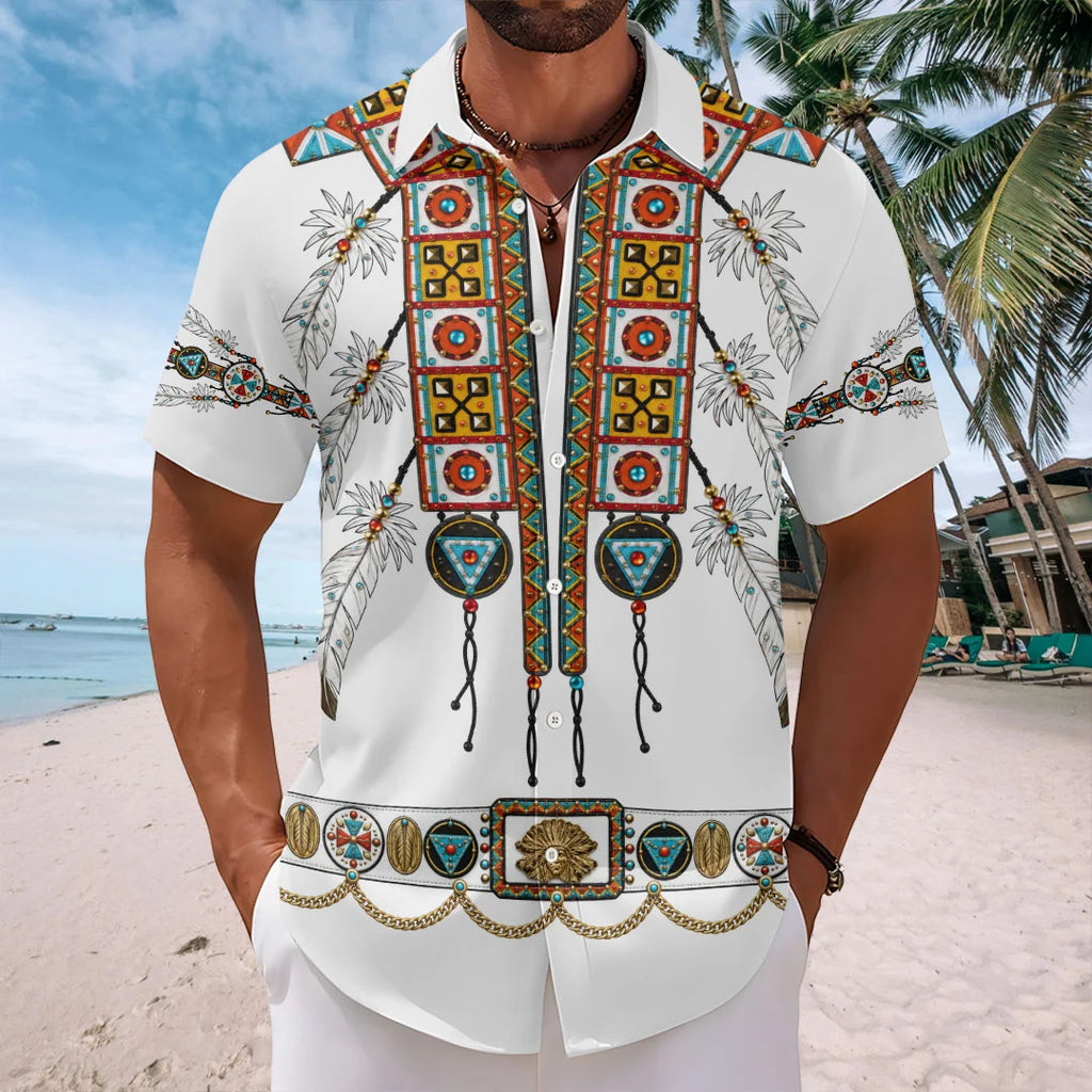 Elvis Presley Short Sleeve Button-Down Shirt – HOATT20909