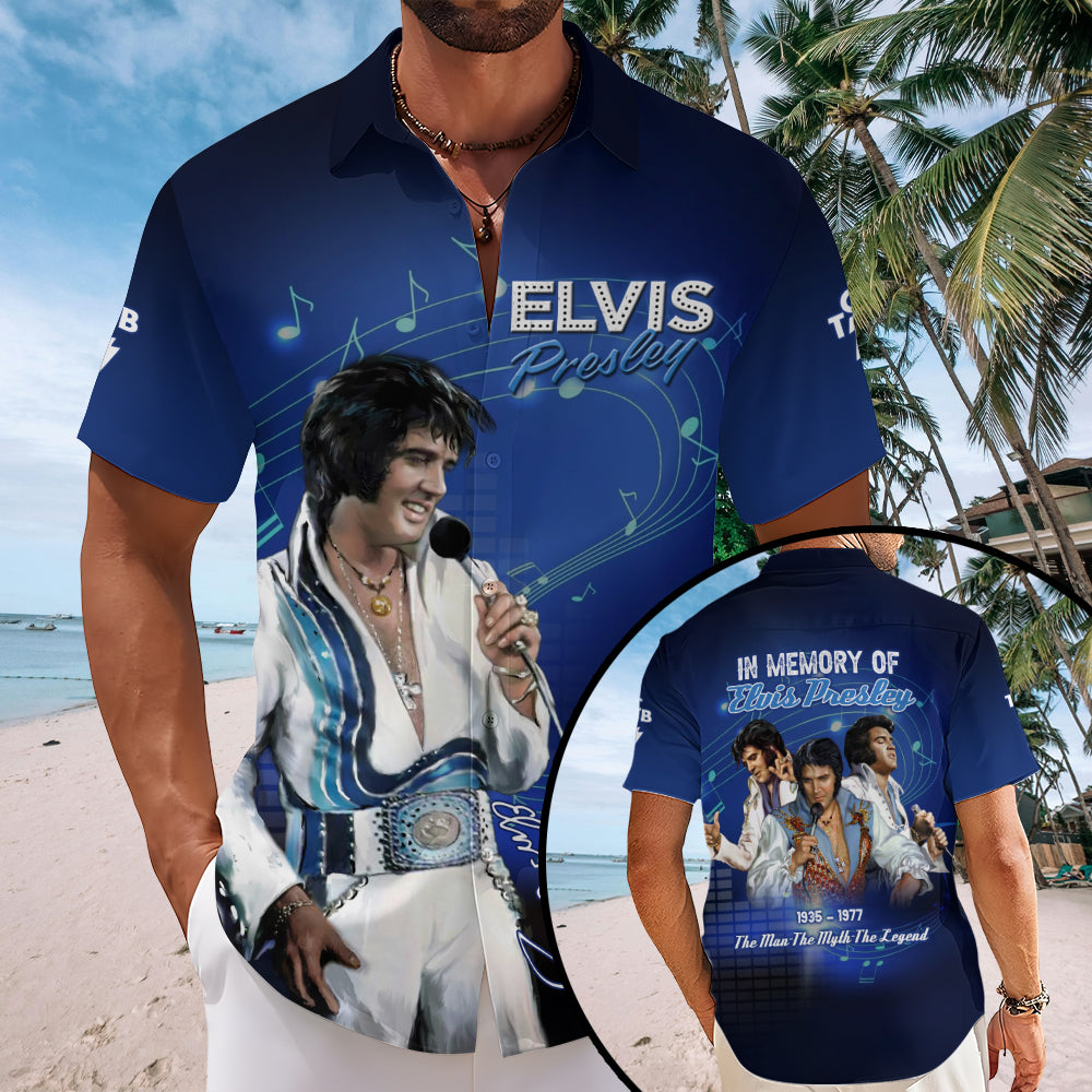 Elvis Presley Short Sleeve Button-Down Shirt – MAITM13522