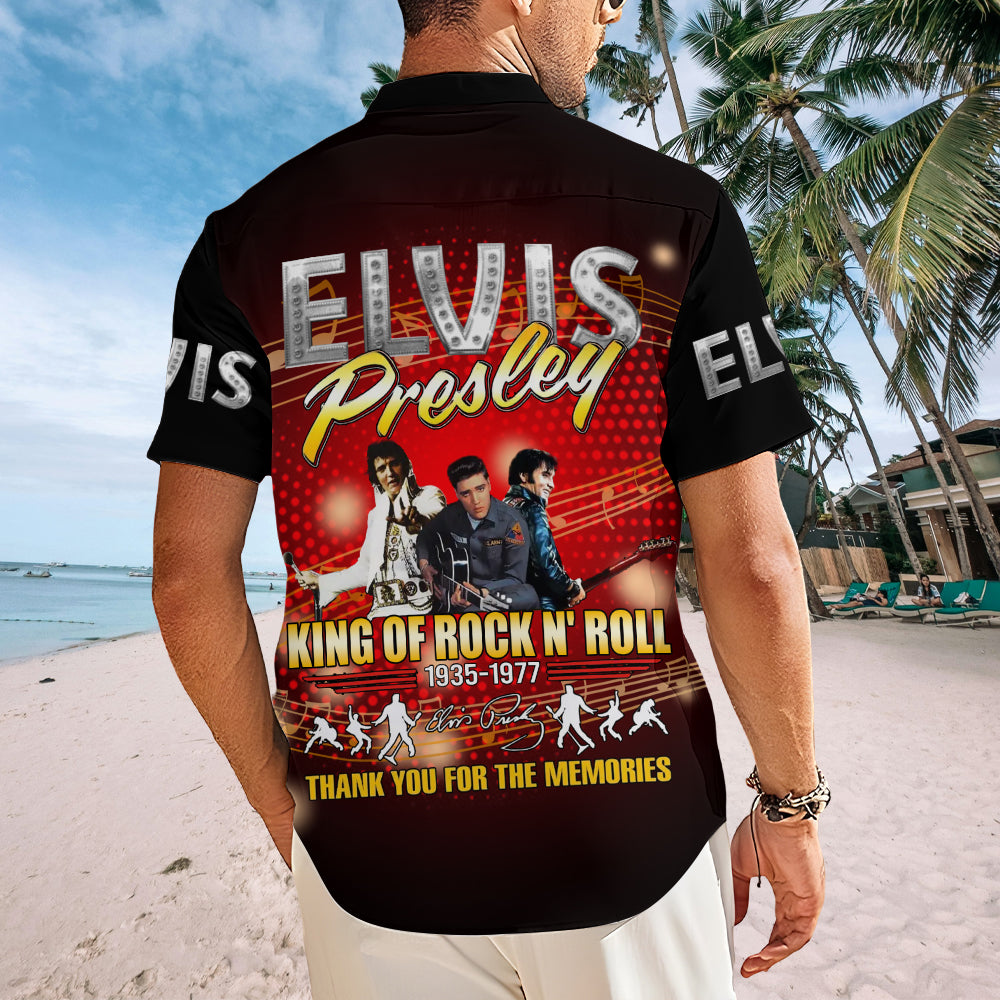 Elvis Presley Short Sleeve Button-Down Shirt – MAITM14381