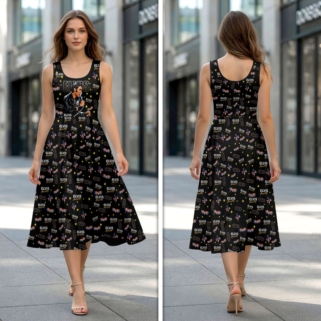 Elvis Presley Sleeveless Knee-Length Dress – HOATT19702