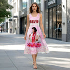 Elvis Presley Sleeveless Knee-Length Dress – HOATT20635