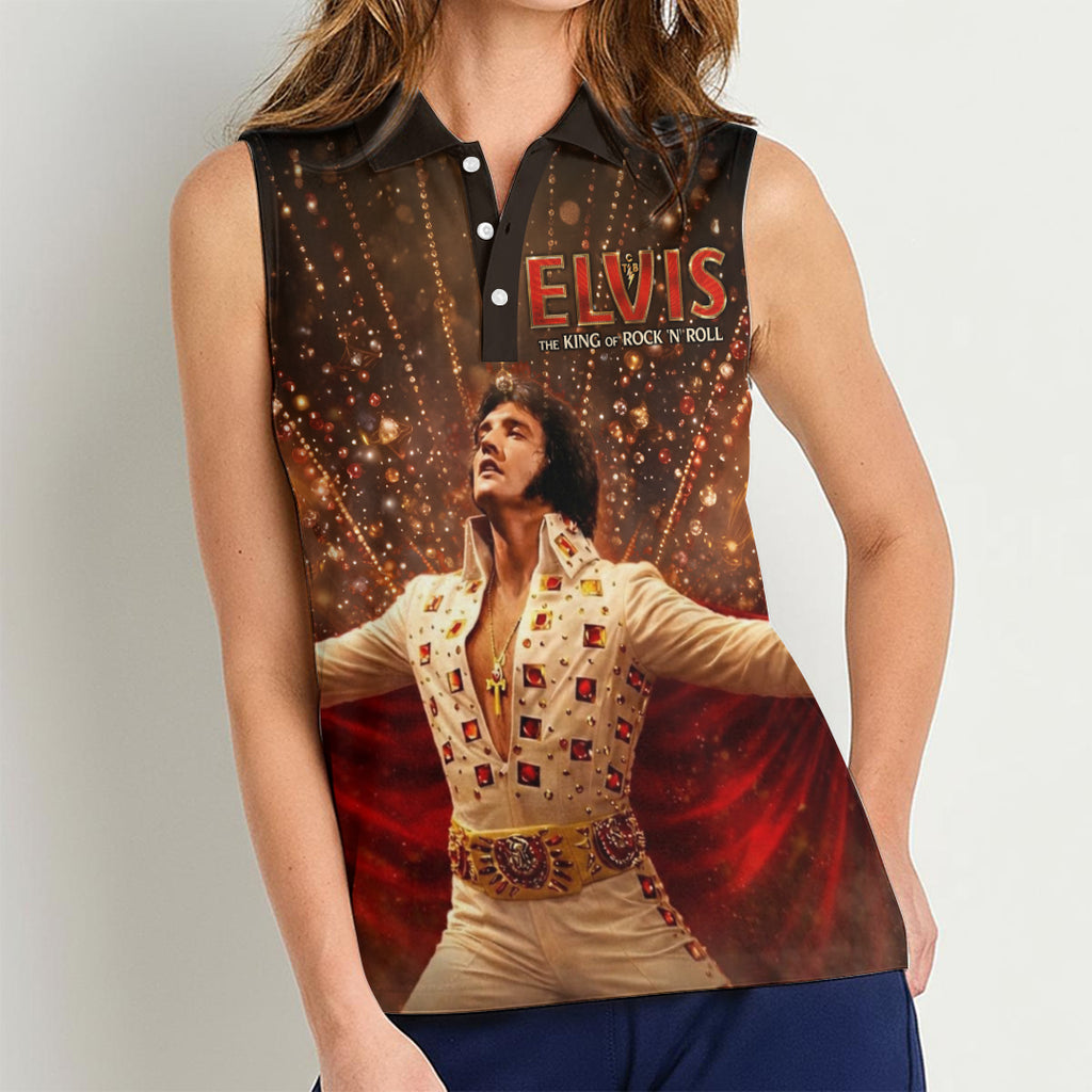 Elvis Presley Women Sleeveless Polo Shirt – HOATT16853