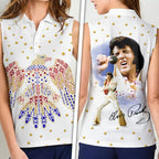 Elvis Presley Women Sleeveless Polo Shirt – HOATT17054
