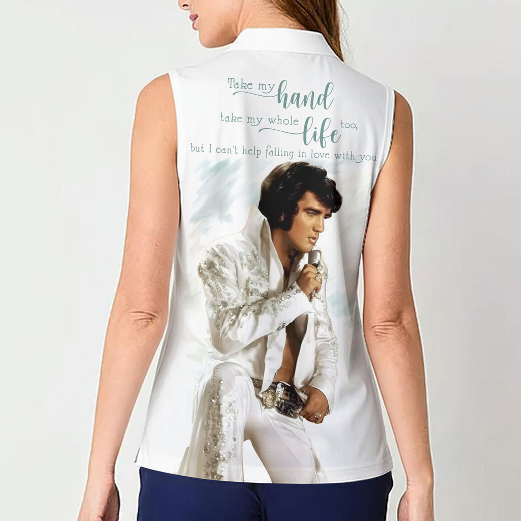 Elvis Presley Women Sleeveless Polo Shirt – HOATT17076