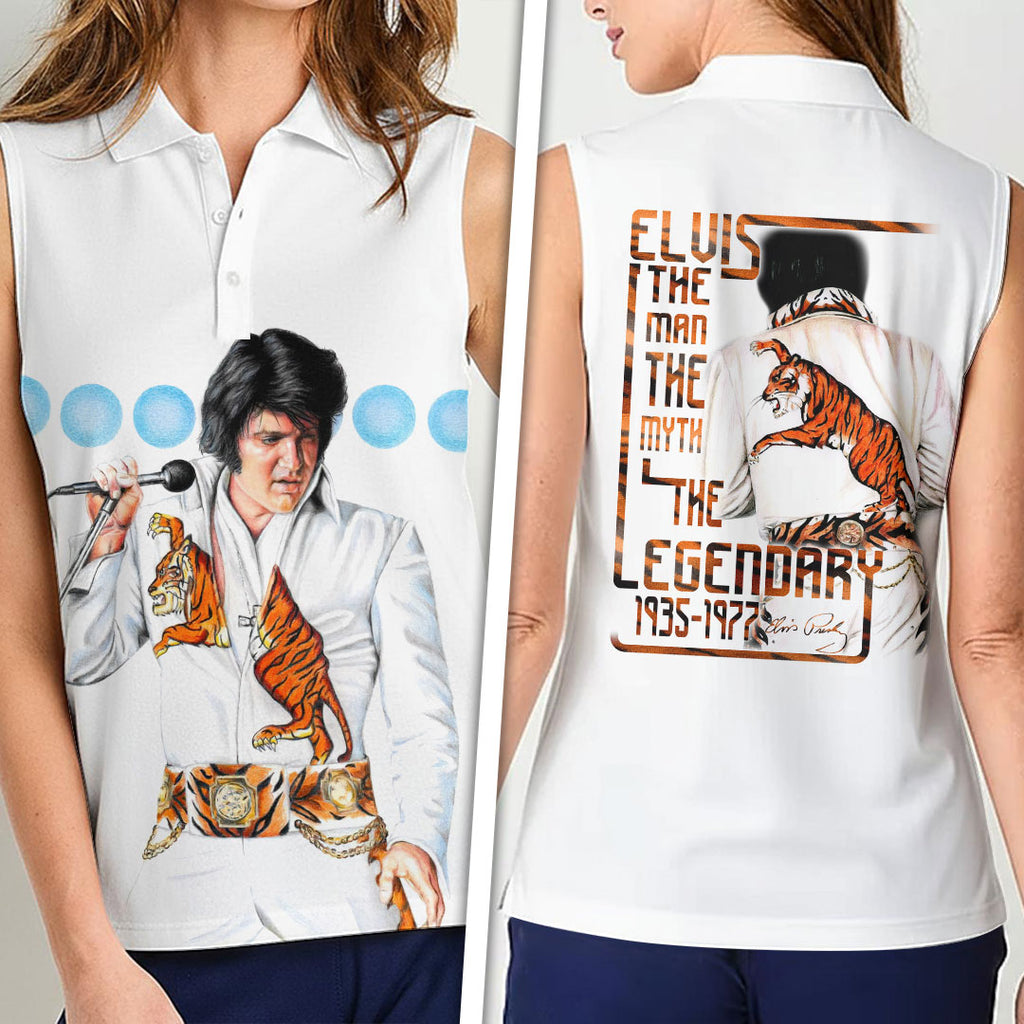 Elvis Presley Women Sleeveless Polo Shirt – HOATT17077