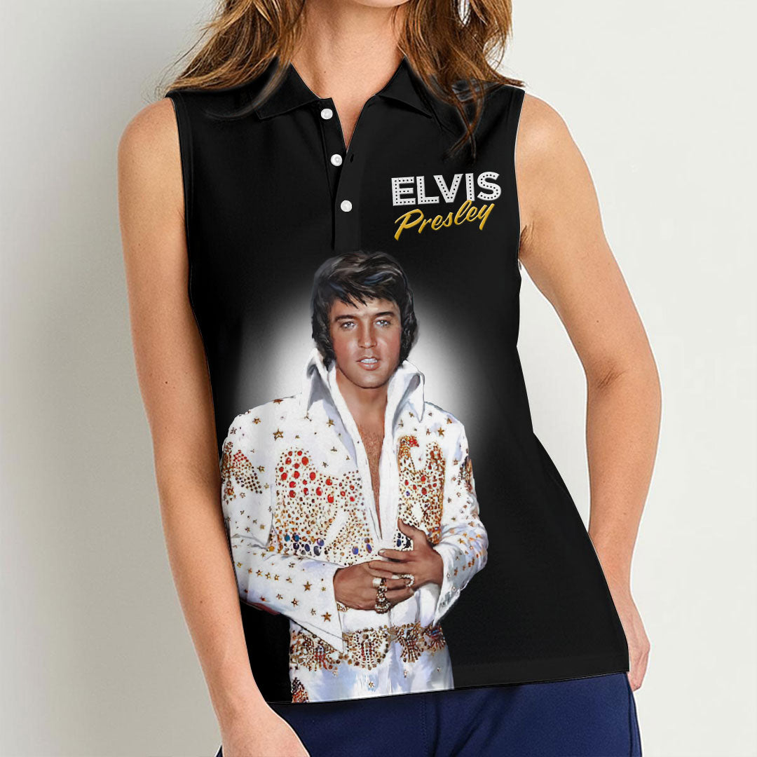 Elvis Presley Women Sleeveless Polo Shirt – HOATT17330