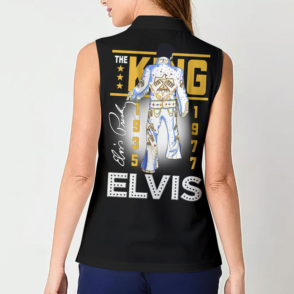 Elvis Presley Women Sleeveless Polo Shirt – HOATT17330
