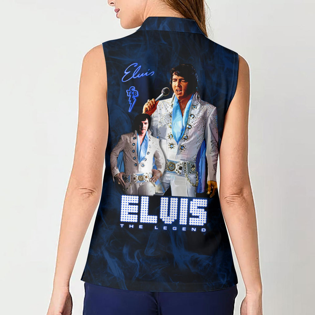 Elvis Presley Women Sleeveless Polo Shirt – HOATT16776