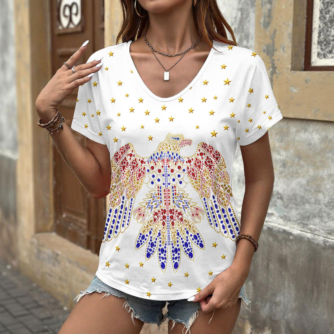 Elvis Presley 3D Women's V-Neck T-Shirt – HOATT17149