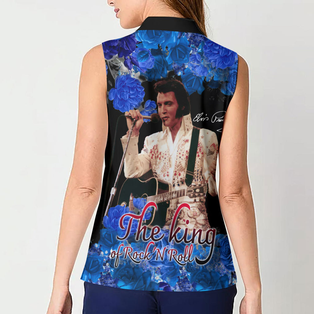 Elvis Presley Women Sleeveless Polo Shirt – HOATT16783