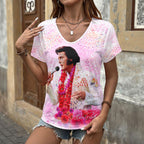 Elvis Presley 3D Women's V-Neck T-Shirt – HOATT17140