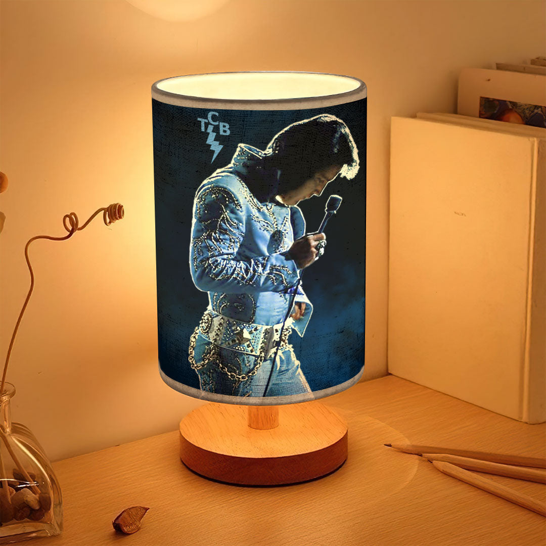 Elvis Presley Wooden Base Fabric Lamp – HOATT16377
