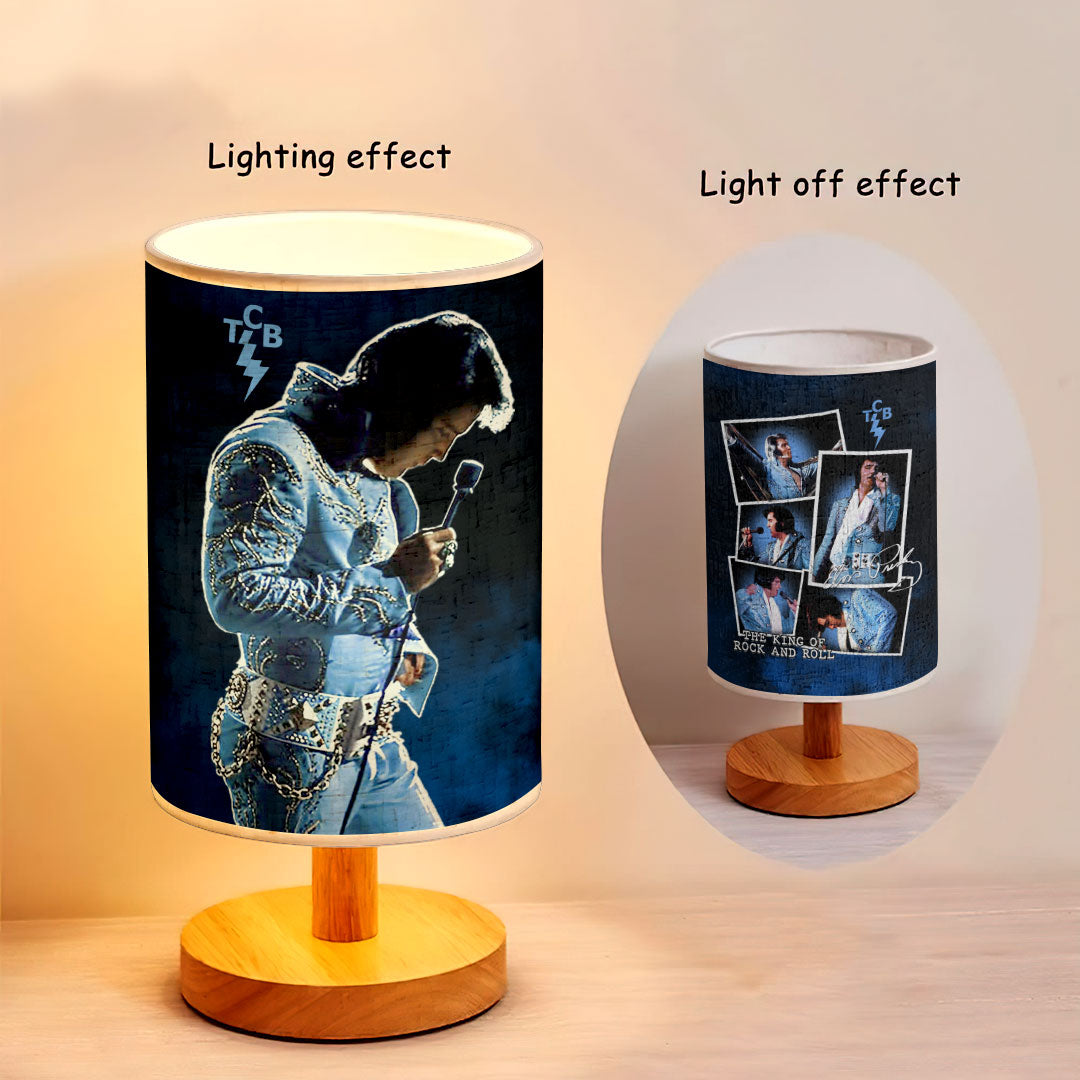 Elvis Presley Wooden Base Fabric Lamp – HOATT16377