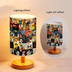Elvis Presley Wooden Base Fabric Lamp – HOATT16327