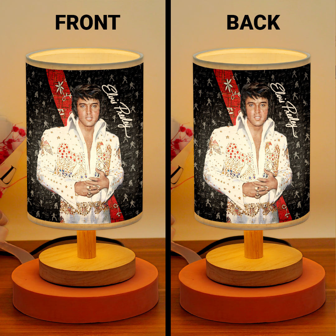 Elvis Presley Wooden Base Fabric Lamp – HOATT13912
