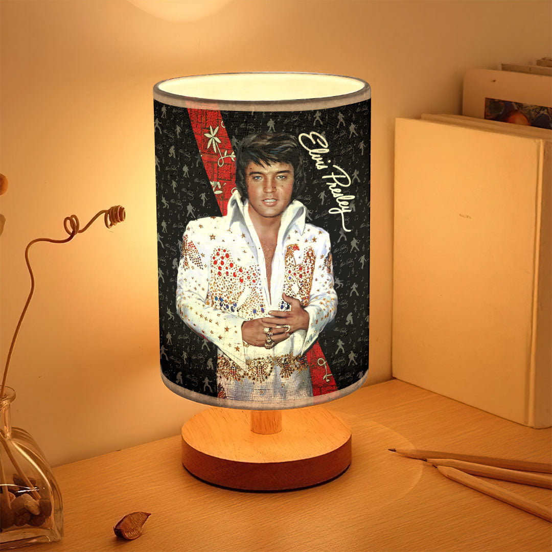 Elvis Presley Wooden Base Fabric Lamp – HOATT13912