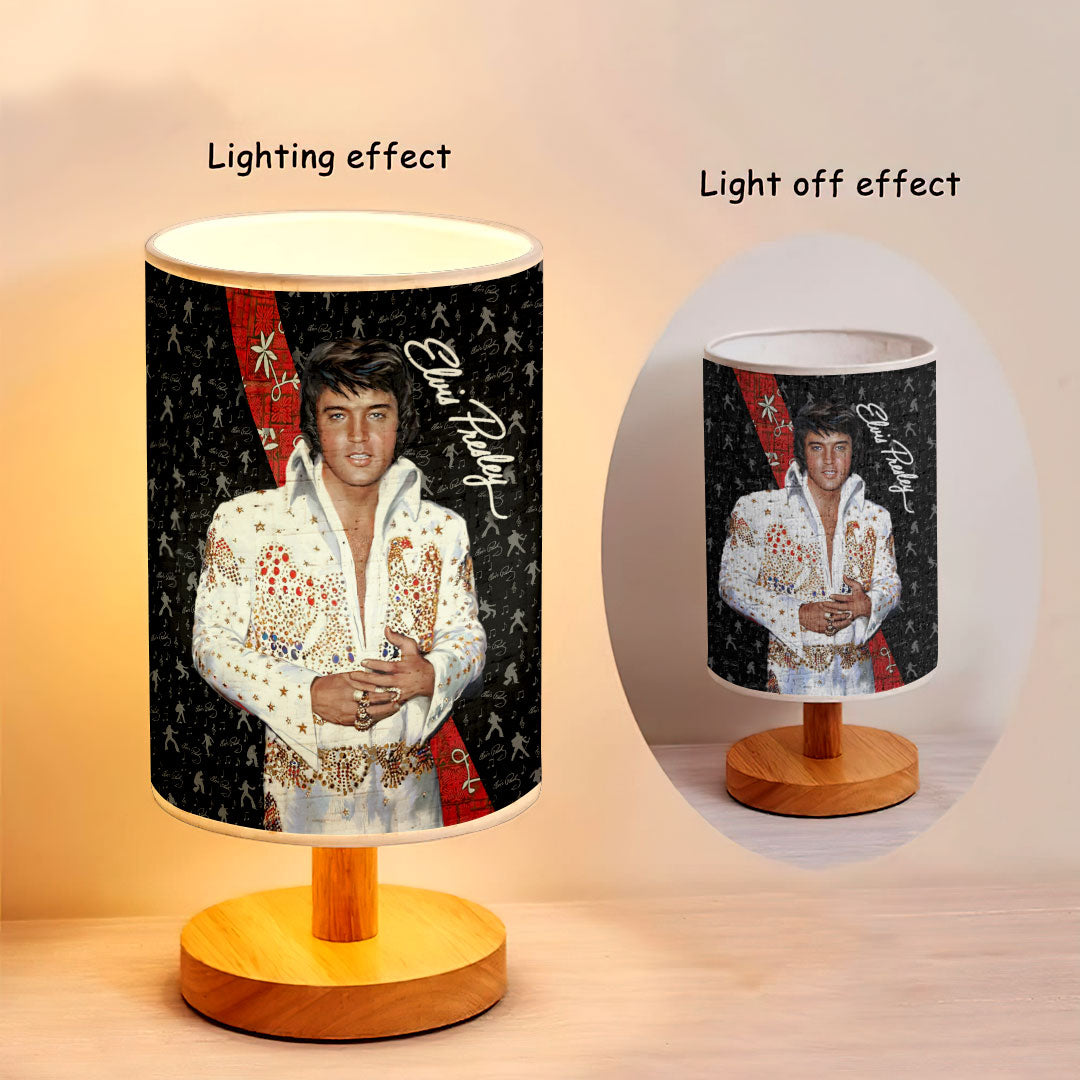 Elvis Presley Wooden Base Fabric Lamp – HOATT13912