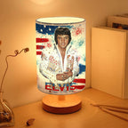Elvis Presley Wooden Base Fabric Lamp – HOATT13913
