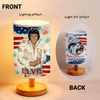 Elvis Presley Wooden Base Fabric Lamp – HOATT13913