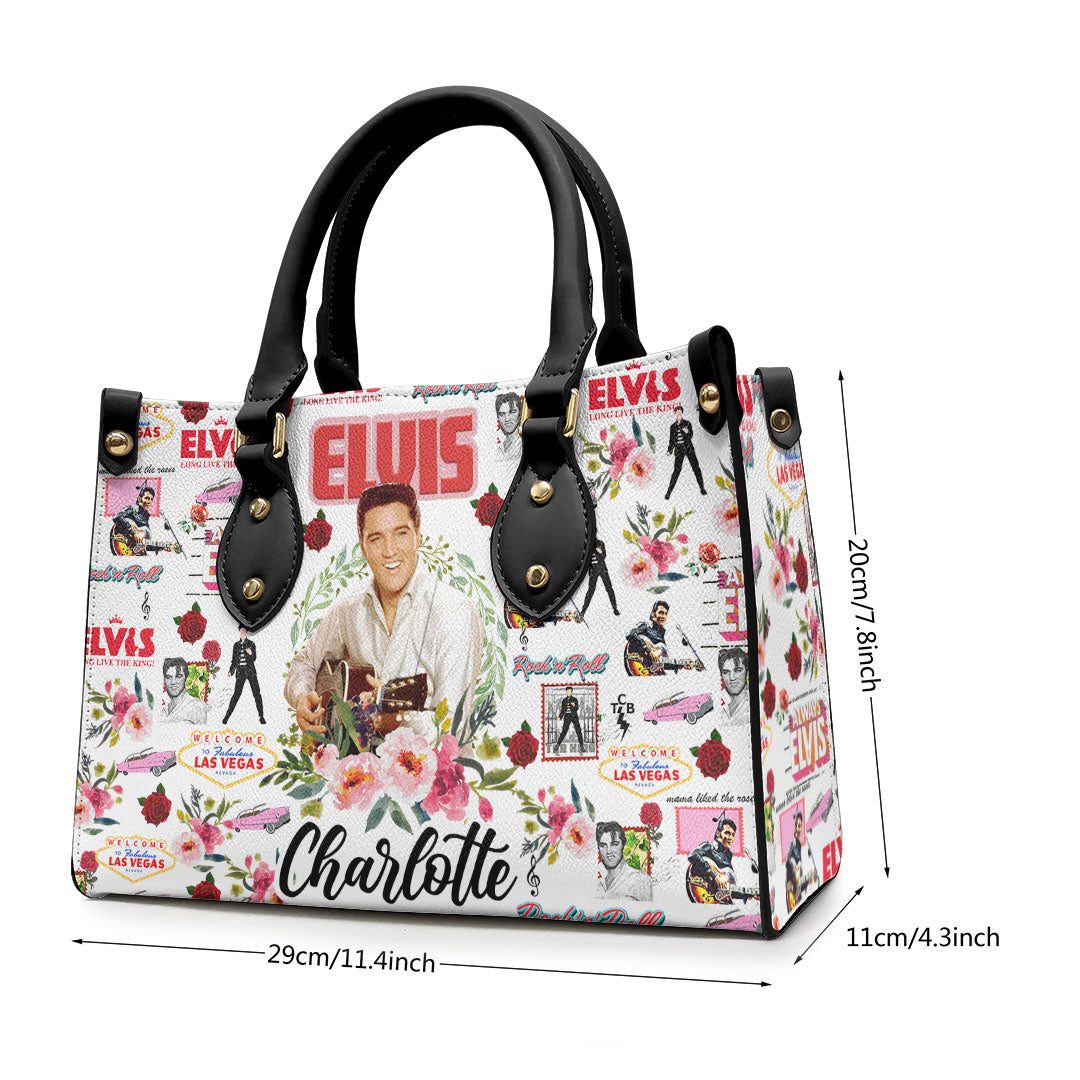 Personalized Elvis Presley Leather HandBag – VANDH 3349