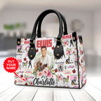 Personalized Elvis Presley Leather HandBag – VANDH 3349