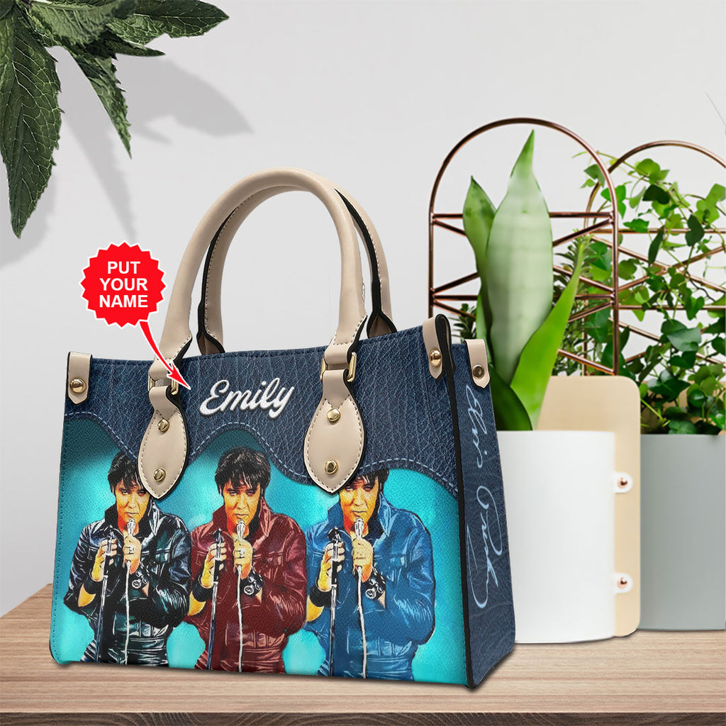 Personalized Elvis Presley Leather HandBag – VANDH 4014