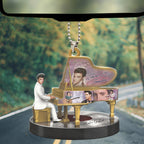 Elvis Presley Custom Shape 1-sided Acrylic Car Ornament – HOATT 6845