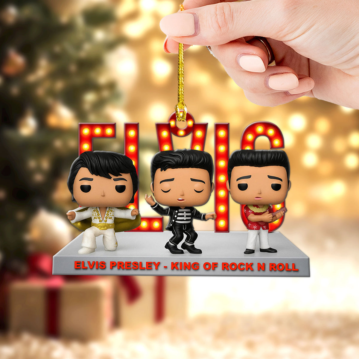 Elvis Presley Custom Shape 1-sided Acrylic Ornament – TMTHU2283