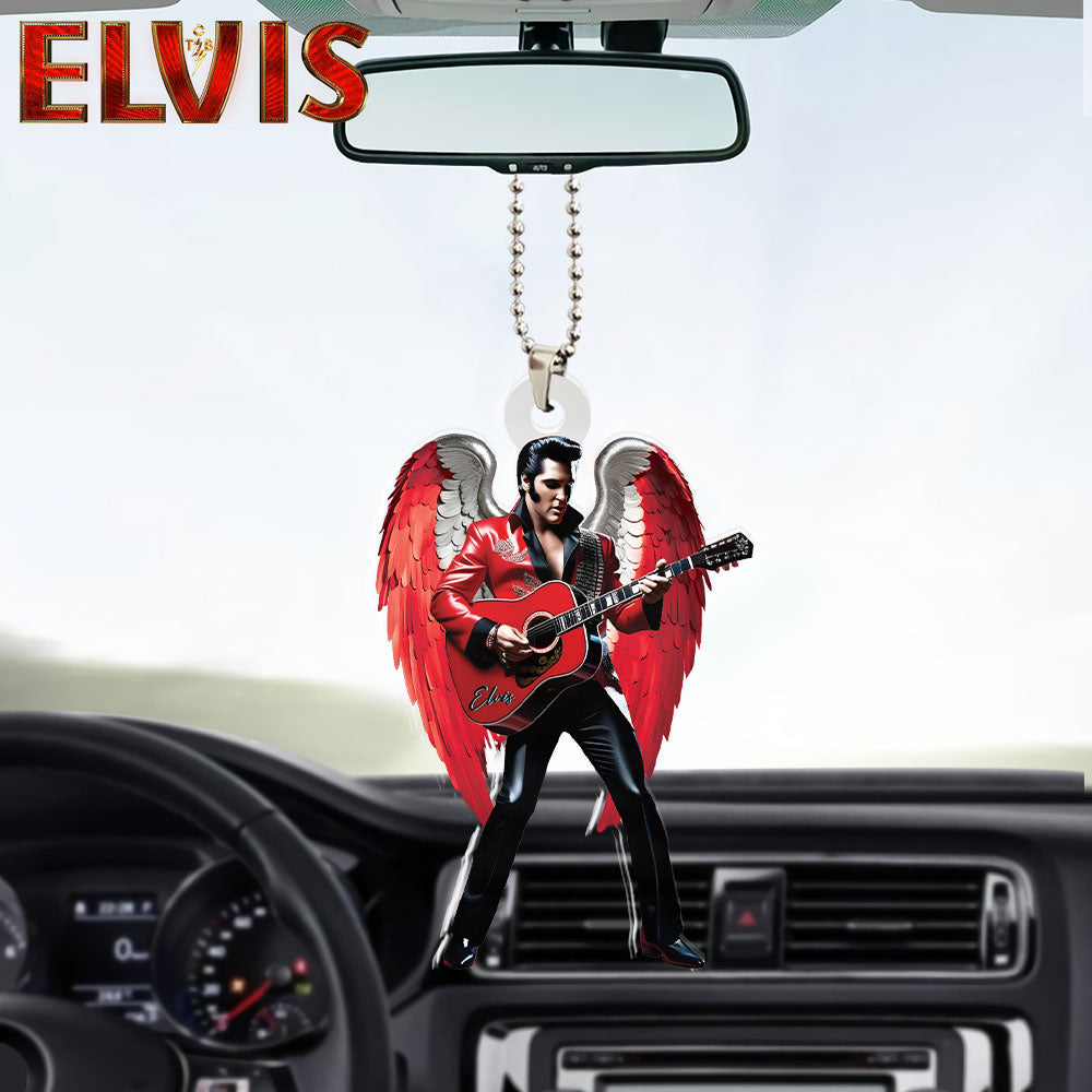 Elvis Presley Custom Shape 2-sided Acrylic Car Ornament – HOATT 6580