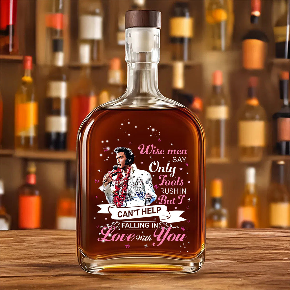 Elvis Presley 25oz Empty Whiskey Bottle – GNE4178
