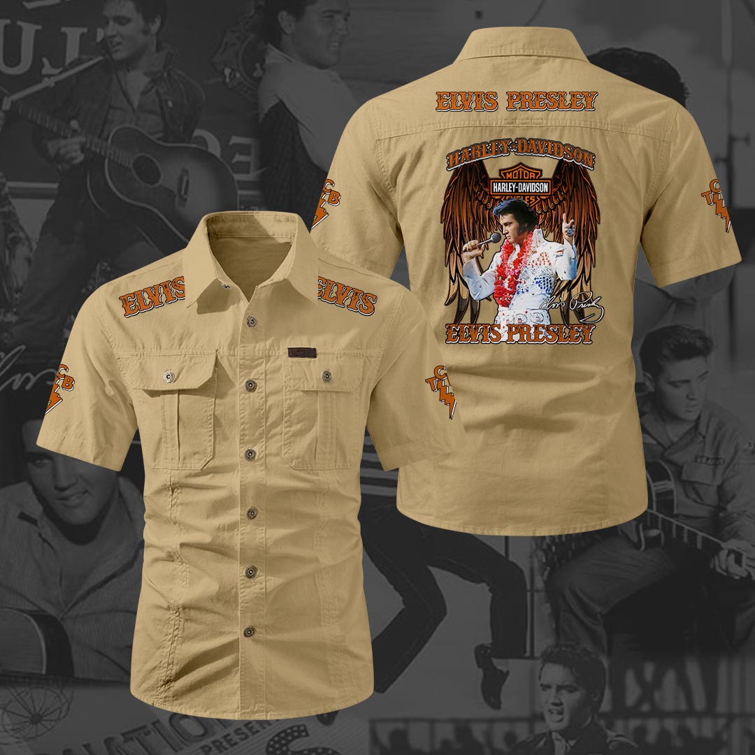 Elvis Presley 2D Short Sleeve Mechanic Shirt – HOATT20170