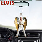 Elvis Presley Custom Shape 2-sided Acrylic Car Ornament – HOATT 6238
