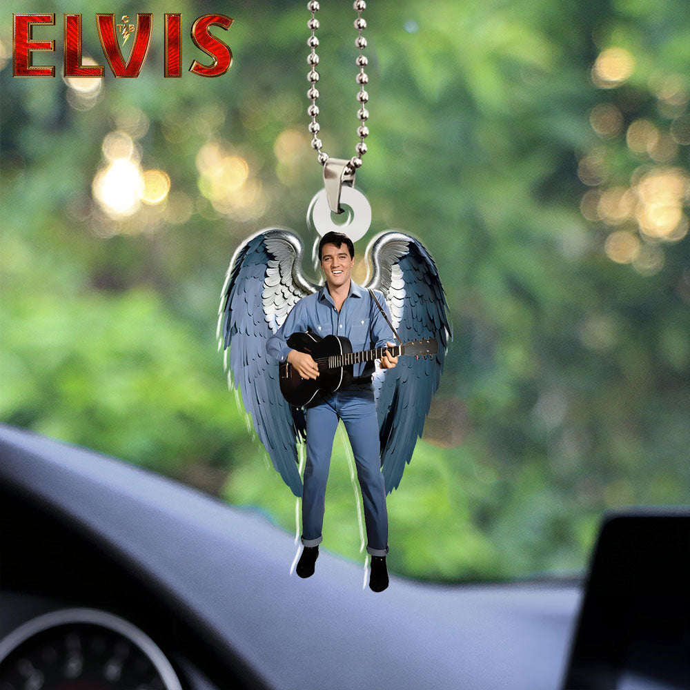 Elvis Presley Custom Shape 2-sided Acrylic Car Ornament – HOATT 6272