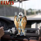 Elvis Presley Custom Shape 2-sided Acrylic Car Ornament – HOATT 6491