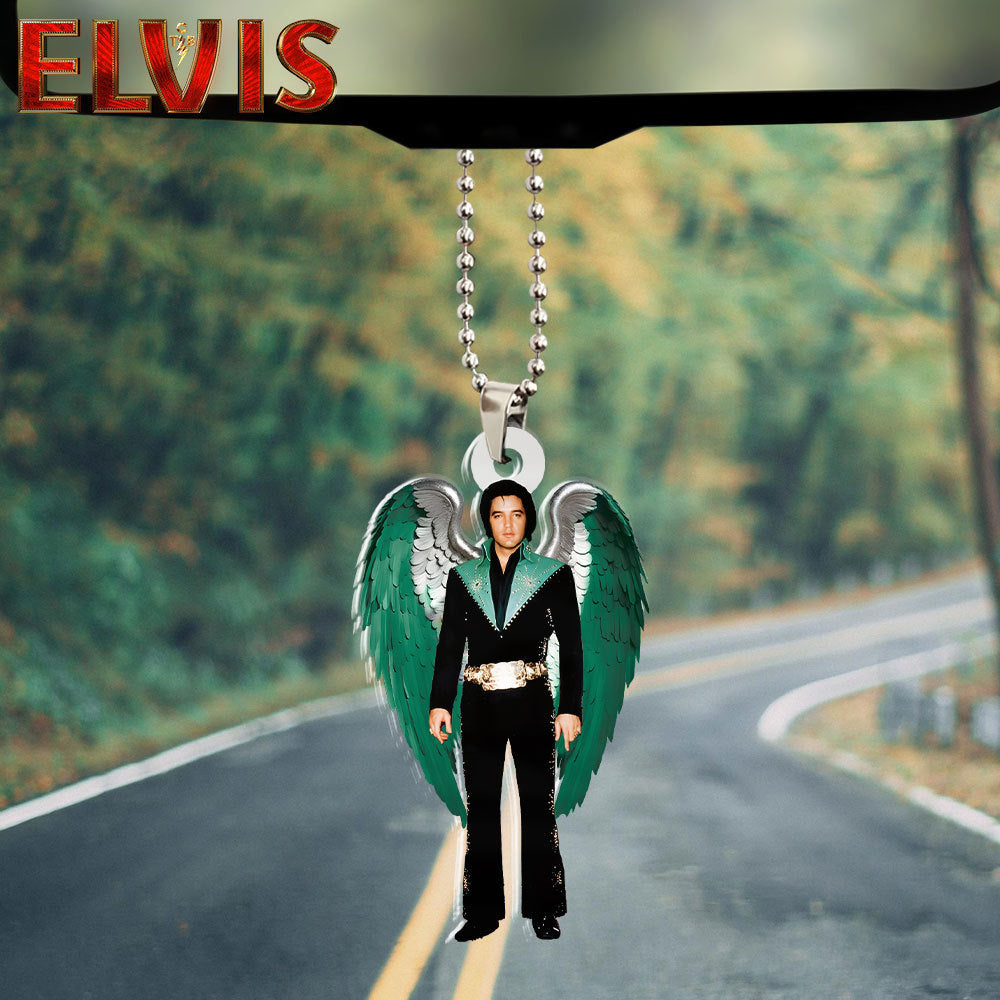 Elvis Presley Custom Shape 2-sided Acrylic Car Ornament – HOATT 6603