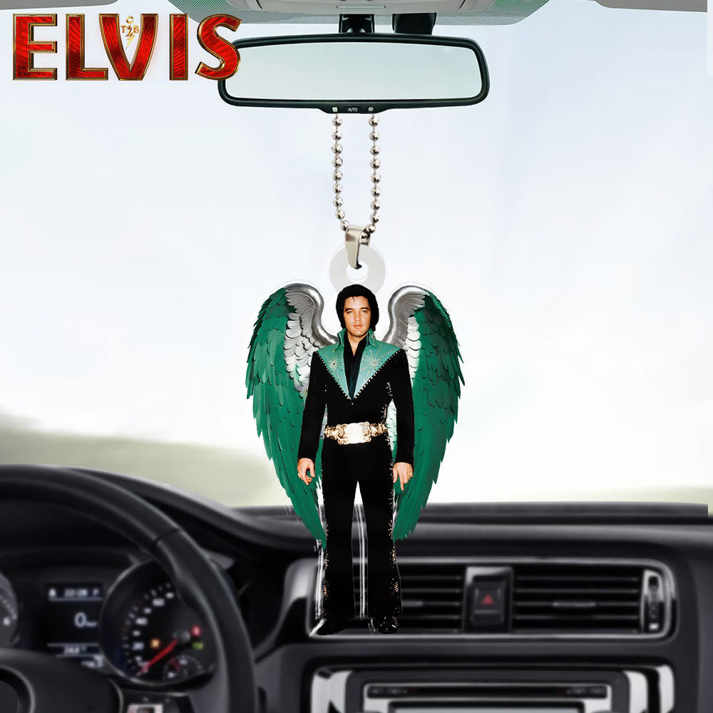 Elvis Presley Custom Shape 2-sided Acrylic Car Ornament – HOATT 6603