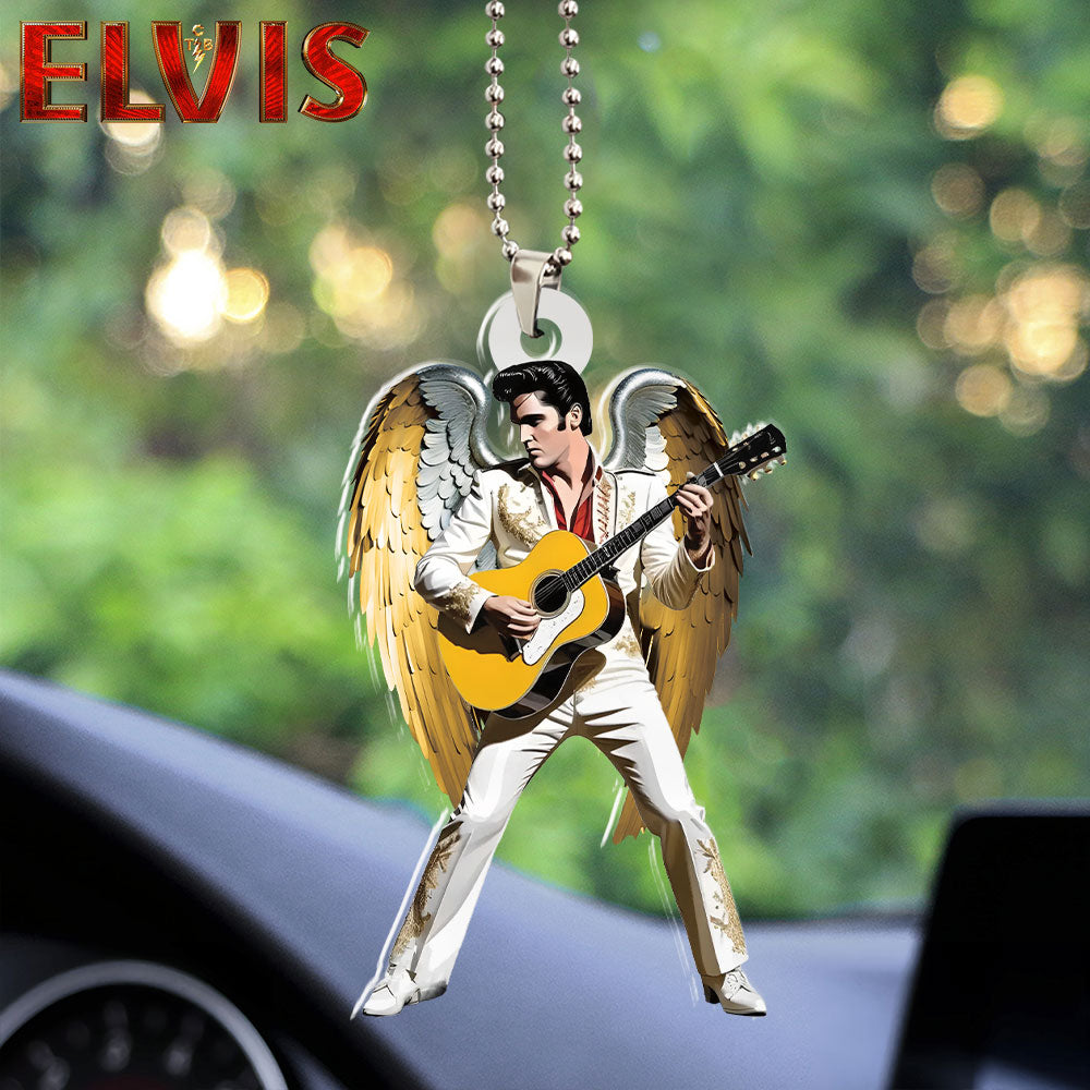 Elvis Presley Custom Shape 2-sided Acrylic Car Ornament – HOATT 6942