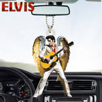 Elvis Presley Custom Shape 2-sided Acrylic Car Ornament – HOATT 6942