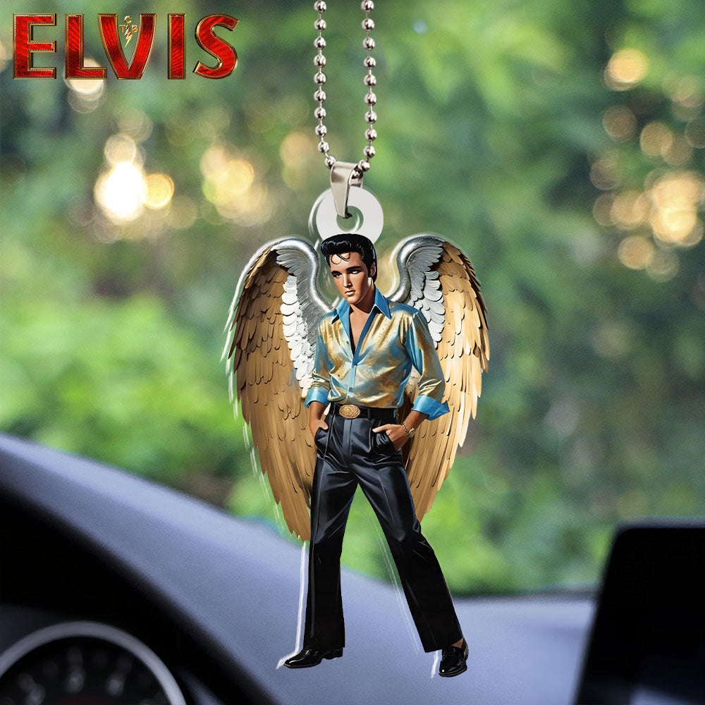 Elvis Presley Custom Shape 2-sided Acrylic Car Ornament – HOATT 6943