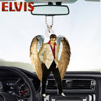 Elvis Presley Custom Shape 2-sided Acrylic Car Ornament – HOATT 7112