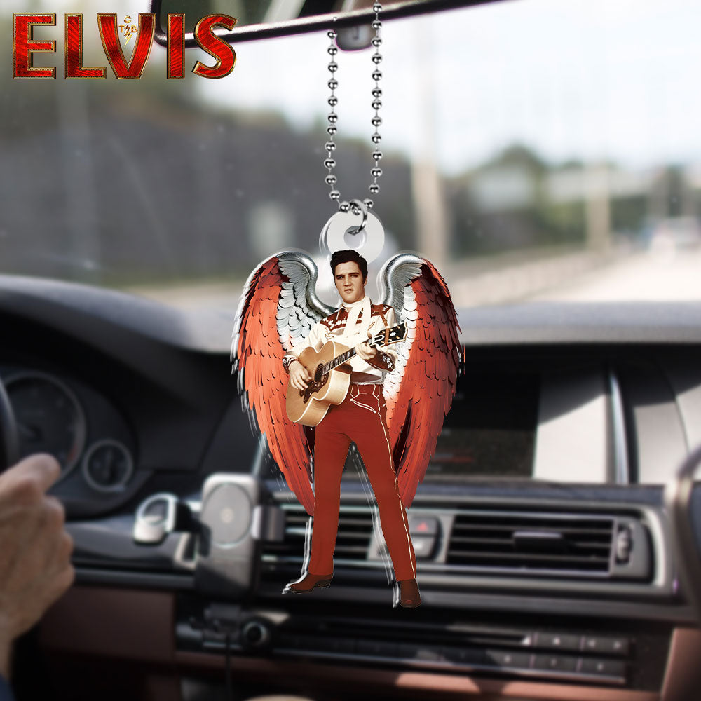Elvis Presley Custom Shape 2-sided Acrylic Car Ornament – HOATT 6273