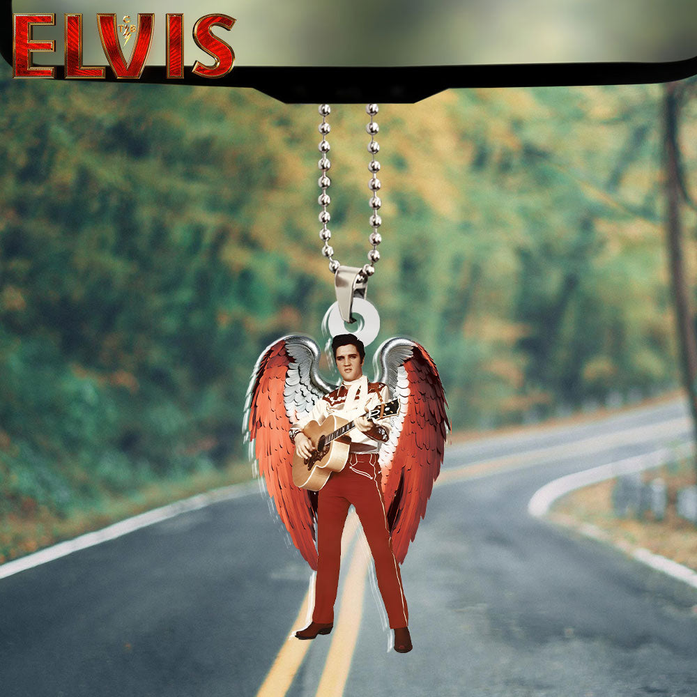Elvis Presley Custom Shape 2-sided Acrylic Car Ornament – HOATT 6273
