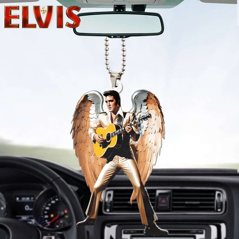 Elvis Presley Custom Shape 2-sided Acrylic Car Ornament – HOATT 6966