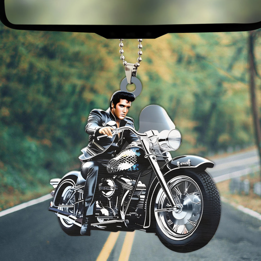 Elvis Presley Custom Shape 2-sided Acrylic Car Ornament – HOATT 7005