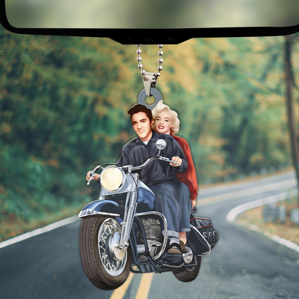 Elvis Presley Custom Shape 2-sided Acrylic Car Ornament – HOATT 7258