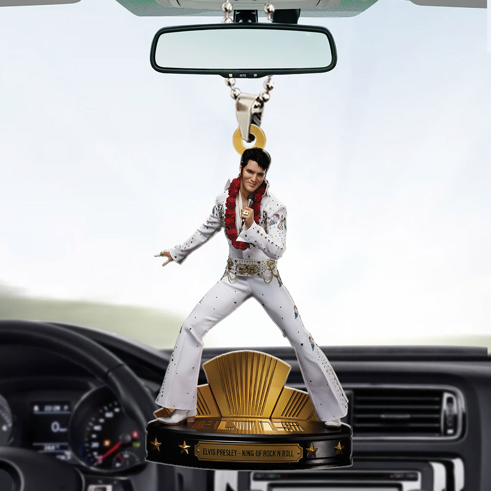 Elvis Presley Custom shape 2-sided Acrylic Car Ornament – TMTHU2325