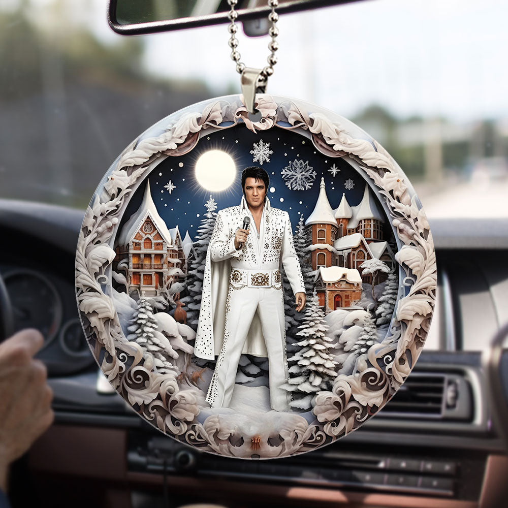 Elvis Presley Custom shape 2-sided Acrylic Car Ornament – TMTHU2746